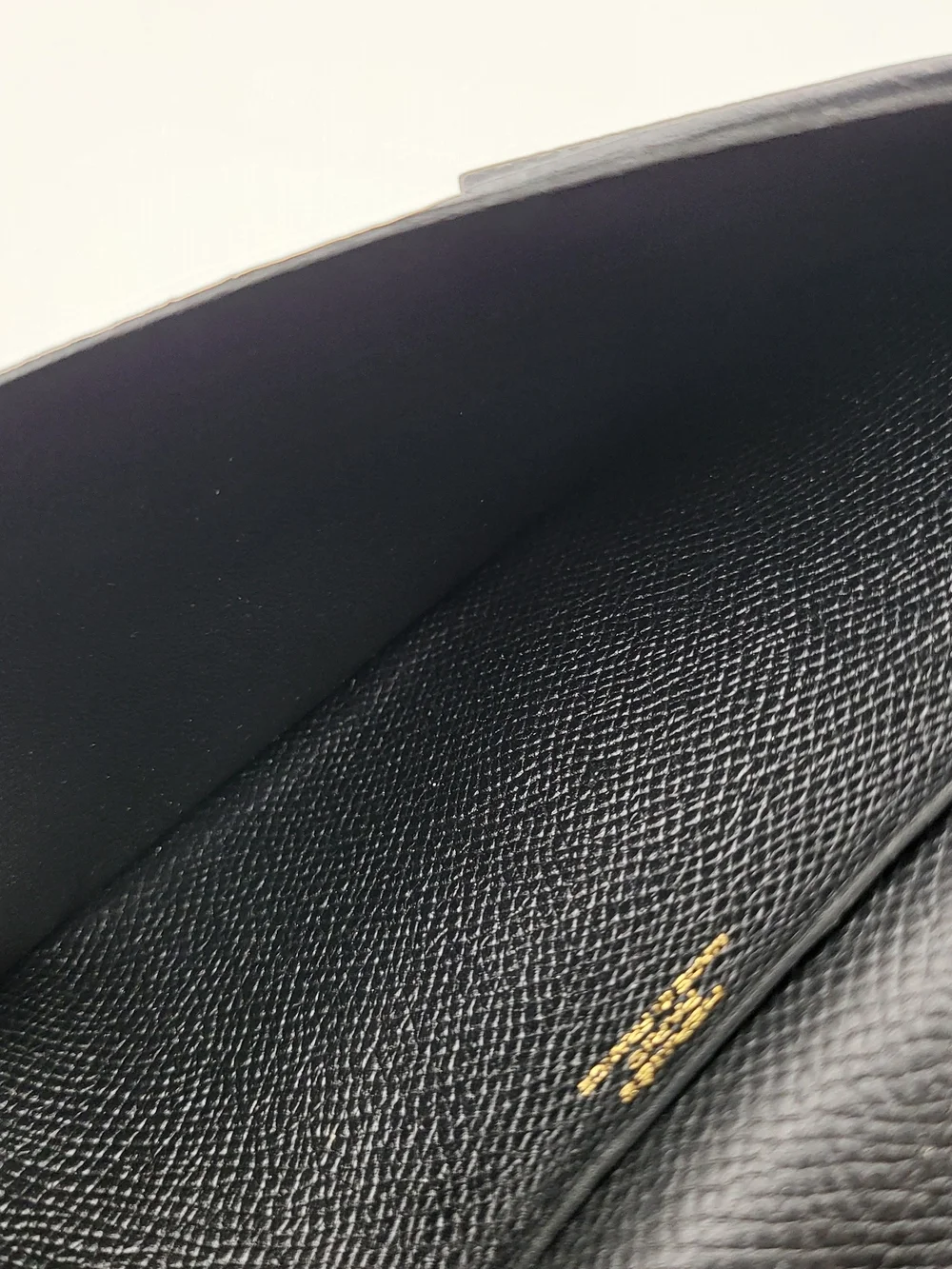 Hermes Bearn Black Epson Calfskin Leather Wallet with Gold Foil Logo,,Authentic.